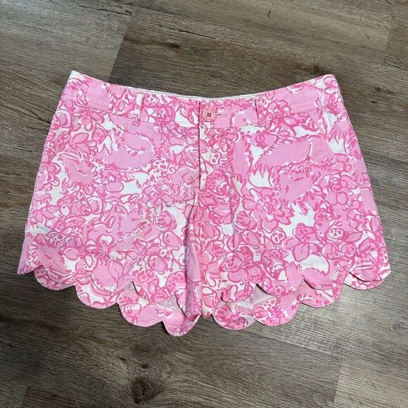Lilly Pulitzer Pants - Lilly Pulitzer The Buttercup Shorts Size 4 Pink Beach Vacation